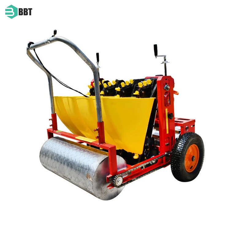 Garlic Planting Machine Seeder Sower Hand Push Three Point Tractor Mounted 4 Row Garlic Planter