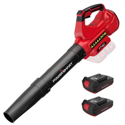 40V Cordless Leaf Blower, 450 CFM 130 MPH, Includes 2 X 2.0Ah Batteries & Chargers