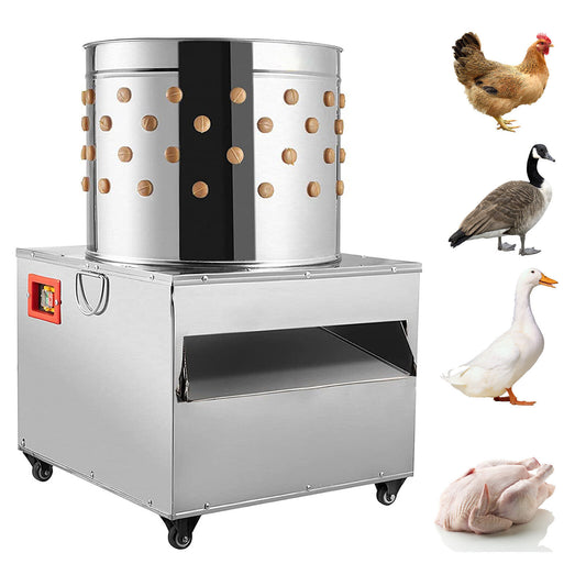 VEVOR Turkey Chicken Plucker Plucking Machine Poultry De-Feather Stainless #60 S